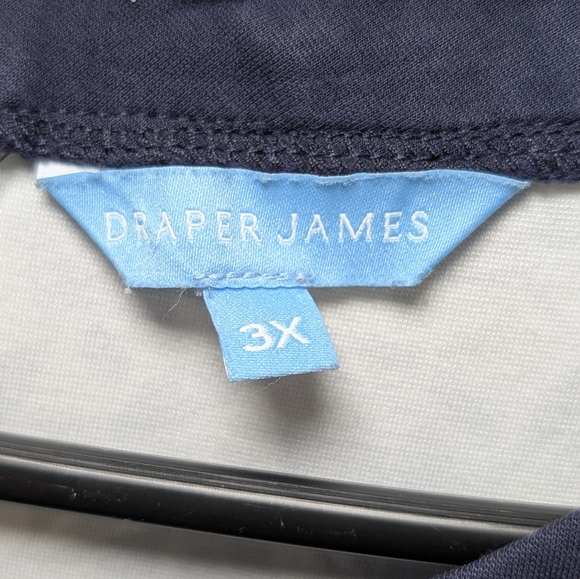 Draper James Blue Floral Ponte Shift Dress Plus Size 3X Coquette Southern Belle - Picture 3 of 7